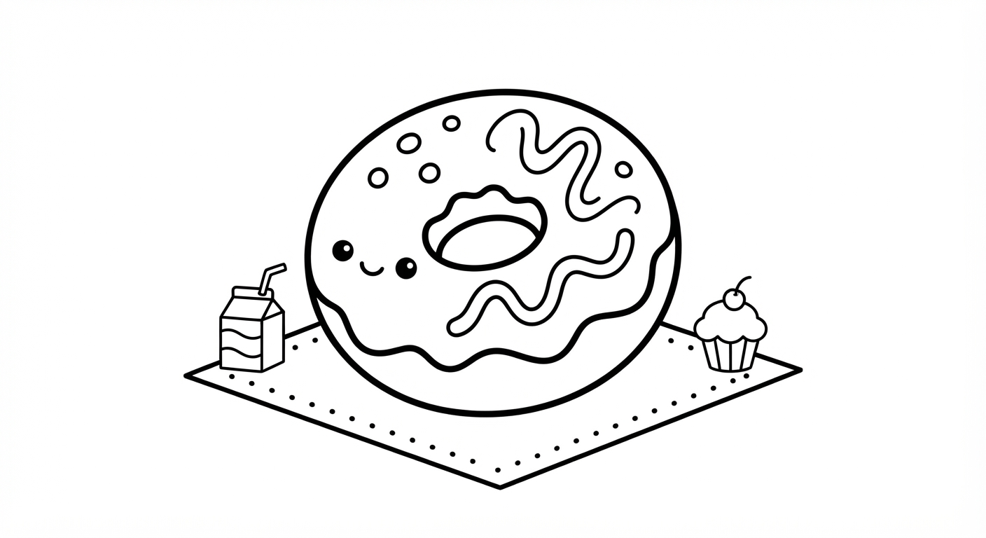 Fun & Food coloring pictures