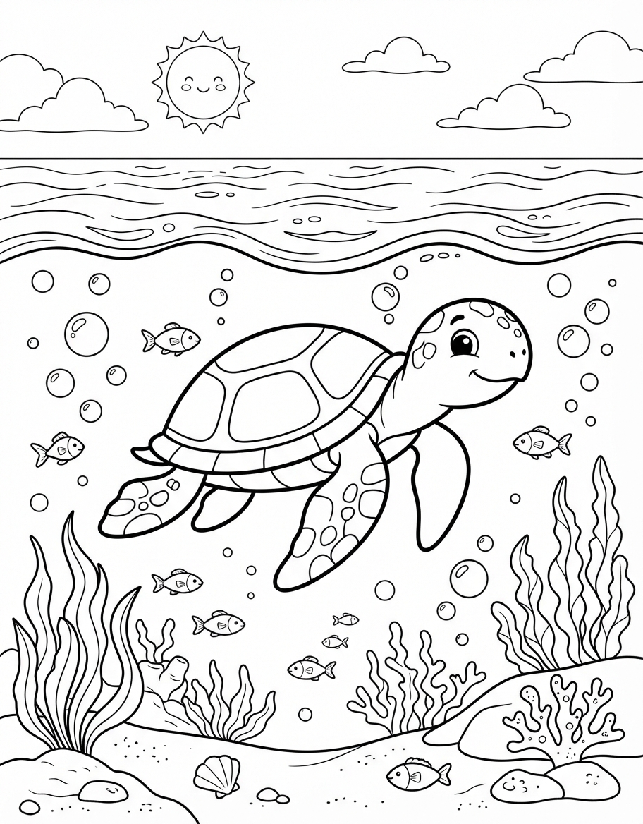 Ocean coloring pictures